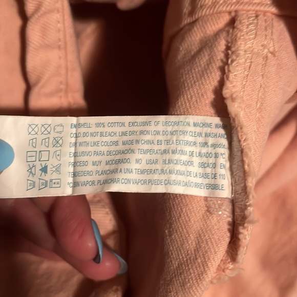 PINK DENIM MINI SKIRT - Picture 4 of 4